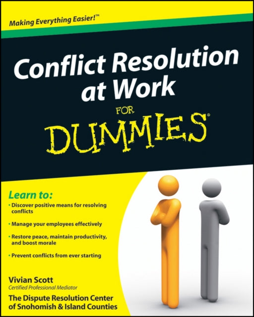 Book cover of: Conflict Resolution at Work For Dummies. By: Vivian Scott
