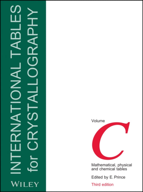 Book cover of: International Tables for Crystallography, Volume C