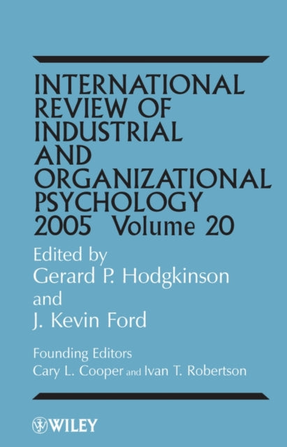 Book cover of: International Review of Industrial and Organizational Psychology 2005, Volume 20