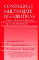 Book cover of: Continuous Multivariate Distributions, Volume 1. By: Samuel Kotz