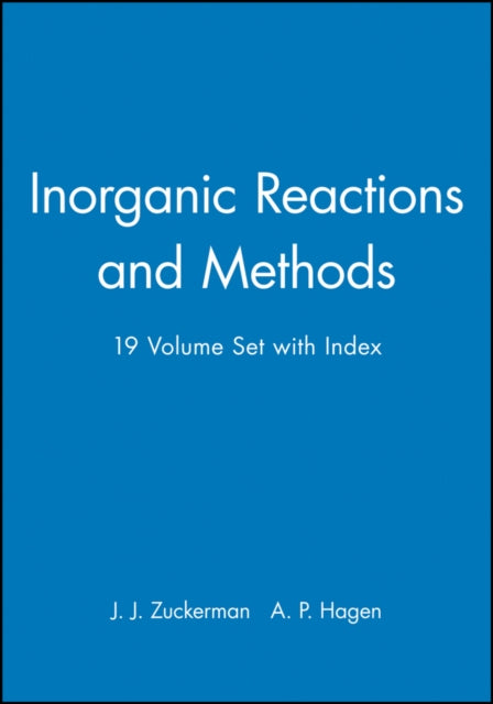 Book cover of: Inorganic Reactions and Methods, Set. By: Jerold J. Zuckerman