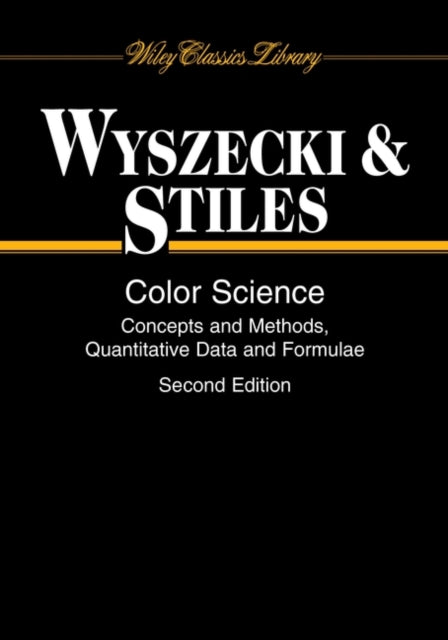Book cover of: Color Science. By: Günter Wyszecki