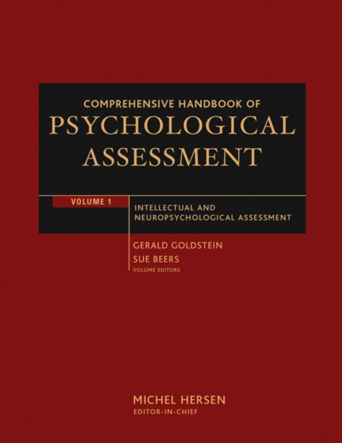 Book cover of: Comprehensive Handbook of Psychological Assessment, Volume 1