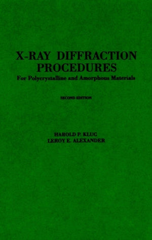 X-Ray Diffraction Procedures