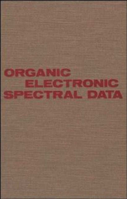 Book cover of: Organic Electronic Spectral Data, Volume 27, 1985