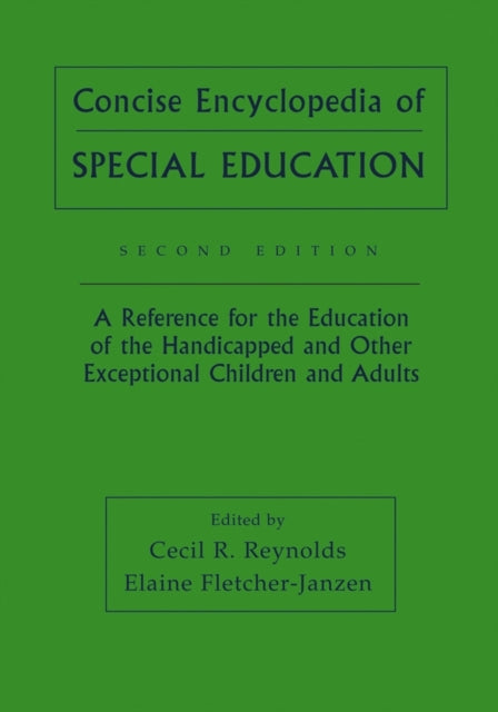 Book cover of: Concise Encyclopedia of Special Education
