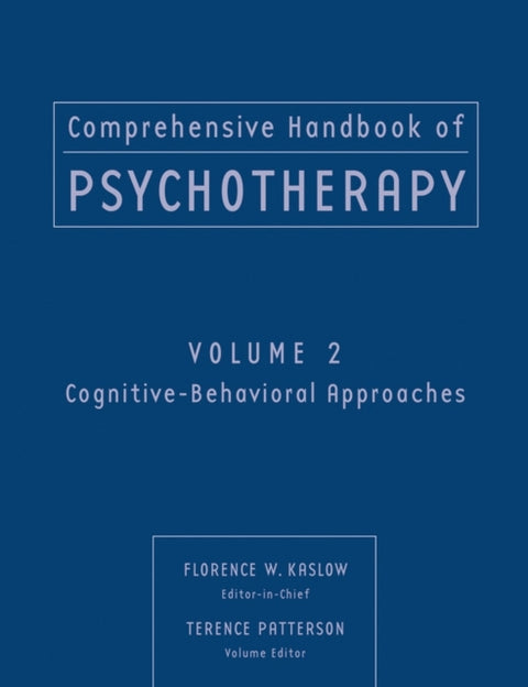 Comprehensive Handbook of Psychotherapy, Cognitive-Behavioral Approaches