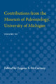 Book cover of: Contributions from the Museum of Paleontology, University of Michigan. By: Eugene McCartney
