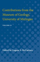 Book cover of: Contributions from the Museum of Geology, University of Michigan. By: Eugene McCartney