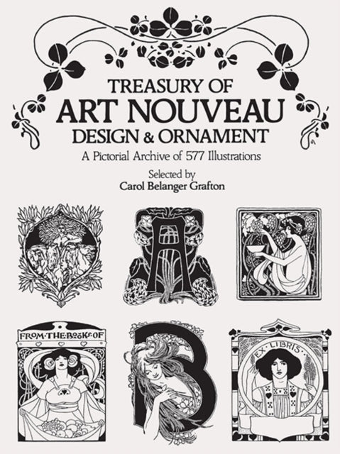 Book cover of: Treasury of Art Nouveau Design & Ornament