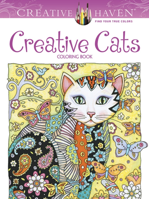Book cover of: Creative Haven Creative Cats Coloring Book. By: Marjorie Sarnat