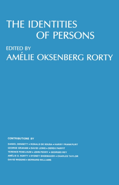 Book cover of: Identities of Persons
