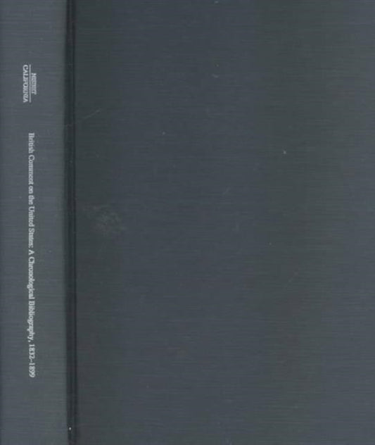 Book cover of: British Comment on the United States