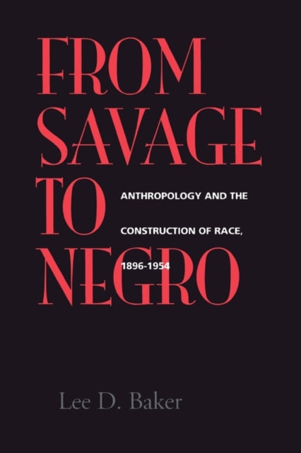 Book cover of: From Savage to Negro