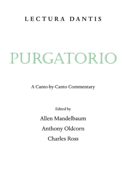 Book cover of: Lectura Dantis, Purgatorio