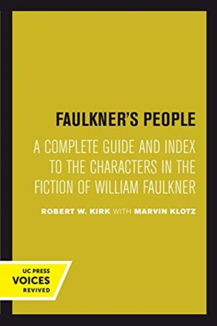 Book cover of: Faulkner's People. By: Robert W. Kirk