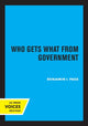 Book cover of: Who Gets What from Government. By: Benjamin I. Page