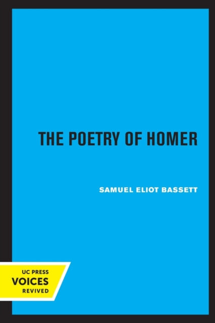 Book cover of: Poetry of Homer. By: Samuel Eliot Bassett