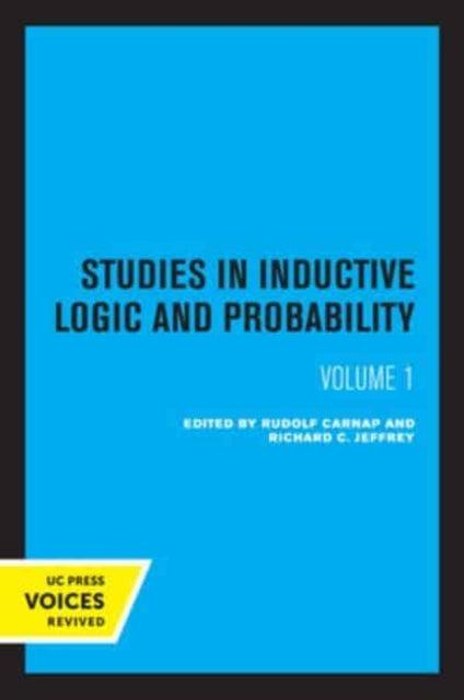 Book cover of: Studies in Inductive Logic and Probability, Volume I. By: Rudolf Carnap