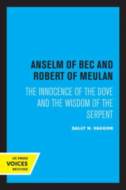 Book cover of: Anselm of Bec and Robert of Meulan. By: Sally N. Vaughn
