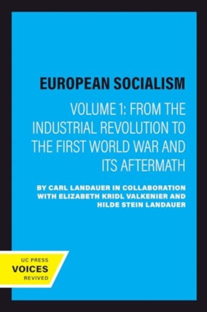Book cover of: European Socialism, Volume I. By: Carl Landauer