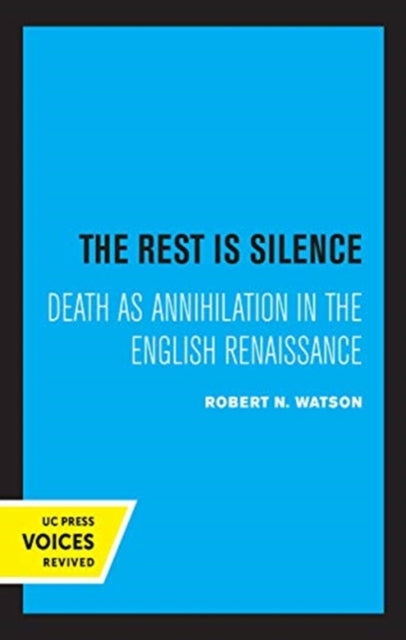 Book cover of: Rest Is Silence. By: Robert N. Watson
