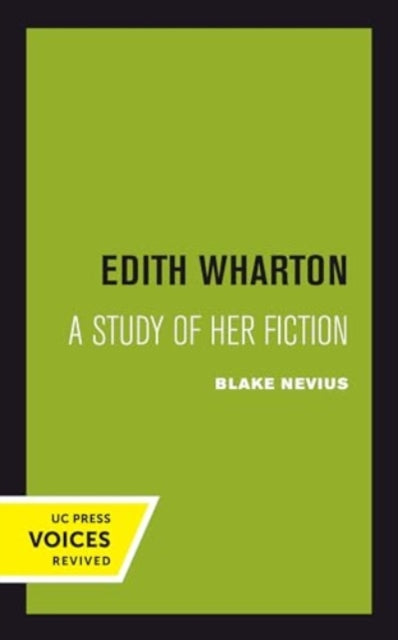 Book cover of: Edith Wharton. By: Blake Nevius