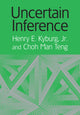 Book cover of: Uncertain Inference. By: Jr, Henry E. Kyburg
