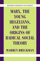 Book cover of: Marx, the Young Hegelians, and the Origins of Radical Social Theory. By: Warren Breckman