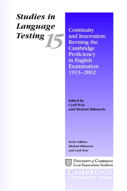 Book cover of: Continuity and Innovation. By: University of Cambridge Local Examinations Syndicate