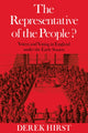 Book cover of: Representative of the People?. By: Hirst, Derek.