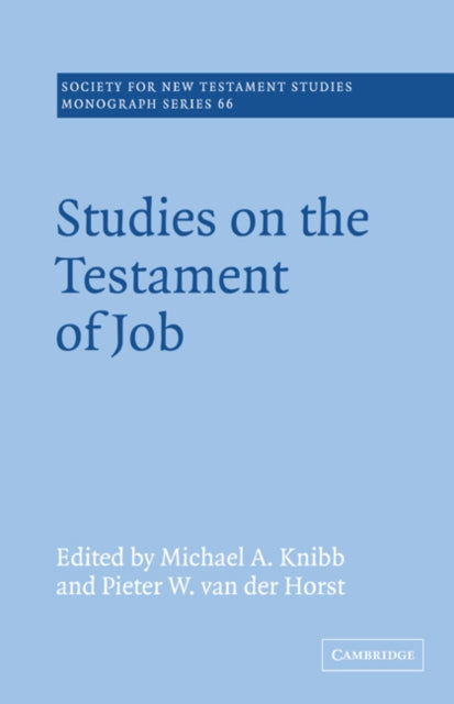 Book cover of: Studies on the Testament of Job