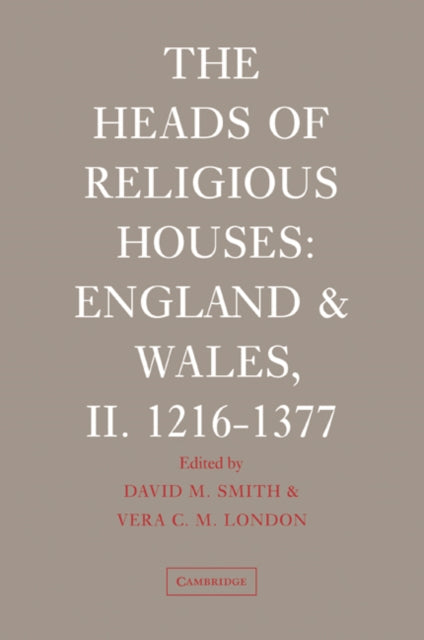 Book cover of: Heads of Religious Houses