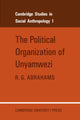 Book cover of: Political Organization of Unyamwezi. By: R. G. Abrahams