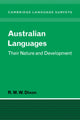 Book cover of: Australian Languages. By: R. M. W. Dixon