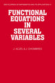 Book cover of: Functional Equations in Several Variables. By: János Aczél