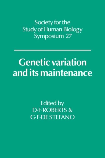 Book cover of: Genetic Variation and its Maintenance. By: Derek F. Roberts