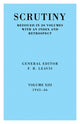 Book cover of: Scrutiny: A Quarterly Review vol. 13 1945-46. By: F. R. Leavis