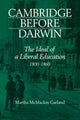 Book cover of: Cambridge Before Darwin. By: Martha McMackin Garland