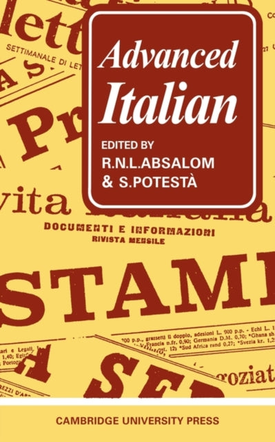 Book cover of: Advanced Italian