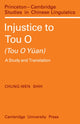 Book cover of: Injustice to Tou O (Tou O Yuan). By: Shih Chung-Wen