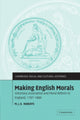 Book cover of: Making English Morals. By: M. J. D. Roberts