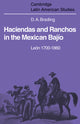 Book cover of: Haciendas and Ranchos in the Mexican Bajio. By: David Brading