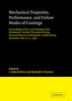 Book cover of: Mechanical Properties, Performance, and Failure Modes of Coatings. By: T. Robert Shives
