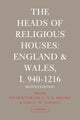 Book cover of: Heads of Religious Houses. By: David Knowles