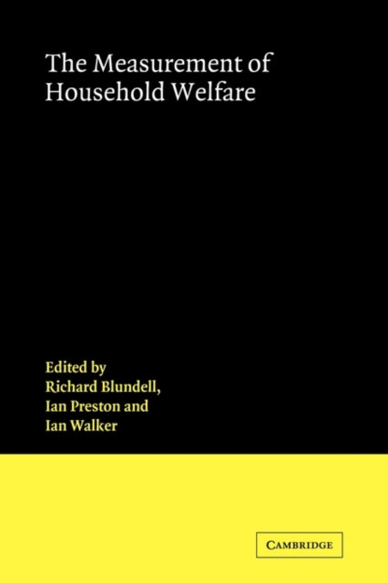 Book cover of: Measurement of Household Welfare