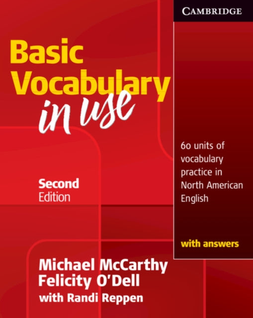 Book cover of: Vocabulary in Use Basic Student's Book with Answers. By: McCarthy, Michael