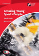 Book cover of: Amazing Young Sports People Level 1 Beginner/Elementary American English. By: Mandy Loader