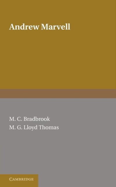 Book cover of: Andrew Marvell. By: M. C. Bradbrook