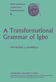 Book cover of: Transformational Grammar of Igbo. By: Patricia L. Carrell